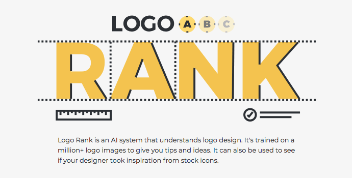 制作したロゴマークをAI(人工知能)が採点してくれるサイト「Logo Rank」